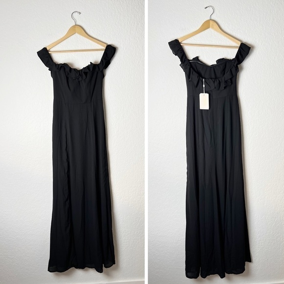 Wayf Harlow Off-The-Shoulder A-Line Dress - Picture 2 of 11